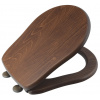 Kerasan RETRO toaletné sedadlo, orech/bronz 109340 Kerasan RETRO toaletné sedadlo, orech/bronz 109340