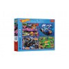 Puzzle 4v1 Závodné autá/Hot wheels 4x250 dielikov 33,9x23,9cm v krabici 34x26x6cm Puzzle 4v1 Závodné autá/Hot wheels 4x250 dielikov 33,9x23,9cm v krabici 34x26x6cm