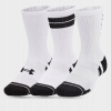Under Armour Sada ponožiek Perf Tech Nov 3pk Crew biela Under Armour Sada ponožiek Perf Tech Nov 3pk Crew biela