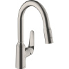 HANSGROHE Focus M42 páková drezová batéria s vyťažiteľnou sprškou s prepínaním, 2jet, sBox, výška výtoku 183 mm, vzhľad nerezovej ocele, 71821800 HANSGROHE Focus M42 páková drezová batéria s vyťažiteľnou sprškou s prepínaním, 2jet, sBox, výška výtoku 183 mm, vzhľad nerezovej ocele, 71821800