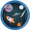 PROCOS Papierový tanier 20cm vesmír 8ks PROCOS Papierový tanier 20cm vesmír 8ks