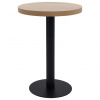 vidaXL Bistro stolík bledohnedý 60 cm MDF - Hnedá - 168509-102834 vidaXL Bistro stolík bledohnedý 60 cm MDF - Hnedá - 168509-102834