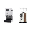 Gaggia Classic E24, white + Eureka Mignon Specialita, WD white, walnut Gaggia Classic E24, white + Eureka Mignon Specialita, WD white, walnut