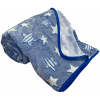 Svitap mikroplyšová svietiaca deka Stars blue 100x150 Svitap mikroplyšová svietiaca deka Stars blue 100x150