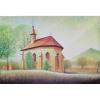 Kaplnka sv. Kunhuty v pozadí so Šarišským hradom - Mgr. Art. Kamil Jurašek, originálny, ručne maľovany obraz XL (do veľkosti 150x150cm) Viac farieb Kaplnka sv. Kunhuty v pozadí so Šarišským hradom - Mgr. Art. Kamil Jurašek, originálny, ručne maľovany obraz XL (do veľkosti 150x150cm) Viac farieb