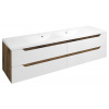 Sapho WAVE dvojumývadlová skrinka 179,7x50x47,8cm, biela/dub collingwood WA180-3019 Sapho WAVE dvojumývadlová skrinka 179,7x50x47,8cm, biela/dub collingwood WA180-3019