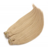 Clip in maxi set 53cm pravé ľudské vlasy - REMY 200g - prírodná blond Clip in maxi set 53cm pravé ľudské vlasy - REMY 200g - prírodná blond