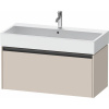 DURAVIT Ketho 2 závesná skrinka pod umývadlo, 1 zásuvka, 984 x 460 x 440 mm, taupe matná, K25078091910000 DURAVIT Ketho 2 závesná skrinka pod umývadlo, 1 zásuvka, 984 x 460 x 440 mm, taupe matná, K25078091910000