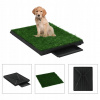 vidaXL Domáca toaleta pre psy s podnosom a umelou trávou zelená 63 x 50 x 7 cm vidaXL Domáca toaleta pre psy s podnosom a umelou trávou zelená 63 x 50 x 7 cm