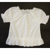 Biela krajková blúzka / tunika krátky rukáv, veľ. 80 Biela krajková blúzka / tunika krátky rukáv, veľ. 80