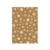 PVC obrus v šírke 140cm Vianočný motív Béžovo ZLATÝ VLOČKA - celá rolka 20metrov PVC obrus v šírke 140cm Vianočný motív Béžovo ZLATÝ VLOČKA - celá rolka 20metrov