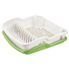 Odkvapávač UH 39X39XH11CM krémovo/zelený Odkvapávač UH 39X39XH11CM krémovo/zelený