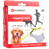 Flamingo Diran Jogging Leash Fluo - opasok a vodítko na beh so psom, s tlmičom - M Flamingo Diran Jogging Leash Fluo - opasok a vodítko na beh so psom, s tlmičom - M