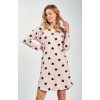 Taro Dámska bavlnená nočná košeľa so srdiečkami Taro Hannah broskyňová, Veľkosť S, Farba broskyňová Taro Dámska bavlnená nočná košeľa so srdiečkami Taro Hannah broskyňová, Veľkosť S, Farba broskyňová