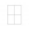 Gigaprint Samolepiace etikety 105x148,5 mm, 4ks/A4 Gigaprint Samolepiace etikety 105x148,5 mm, 4ks/A4