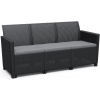 KETER Lavica záhradná CLAIRE SOFA, grafit 163 cm KETER Lavica záhradná CLAIRE SOFA, grafit 163 cm