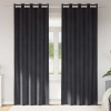 zahrada-XL Zatemňovacie závesy 2 pcs Tmavo šedá 140 x 260 cm Zamat 4107227 zahrada-XL Zatemňovacie závesy 2 pcs Tmavo šedá 140 x 260 cm Zamat 4107227