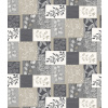 PVC obrus v šírke 140cm - celá rolka 20 metrov - motív Sivý patchwork LISTY PVC obrus v šírke 140cm - celá rolka 20 metrov - motív Sivý patchwork LISTY