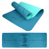 Podložka LIFEFIT YOGA MAT LOTOS DUO, 183x58x0,6cm, tyrkysová Podložka LIFEFIT YOGA MAT LOTOS DUO, 183x58x0,6cm, tyrkysová