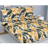 Bellatex Povlečení bavlna - Listy palmové zlaté, - 200x220, 2ks 70x90cm Bellatex Povlečení bavlna - Listy palmové zlaté, - 200x220, 2ks 70x90cm