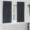 zahrada-XL Zatemňovacie závesy 2 pcs Tmavo šedá 140 x 175 cm Zamat 4107229 zahrada-XL Zatemňovacie závesy 2 pcs Tmavo šedá 140 x 175 cm Zamat 4107229