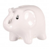 Autronic Slon - keramická pokladnička, farba biela ALA3531-S Autronic Slon - keramická pokladnička, farba biela ALA3531-S