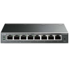 tplink TP-Link TL-SG108PE sieťový prepínač Riadený L2 Gigabit Ethernet (10/100/1000) Podpora napájania cez Ethernet (PoE) Čierna (TL-SG108PE)