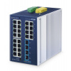 PLANET Industrial L2+ 24-Port Managed Switch IGS-4215-24T4X Riadený L2+ Gigabit Ethernet (10/100/1000) Hliník, Modrá (IGS-4215-24T4X) PLANET Industrial L2+ 24-Port Managed Switch IGS-4215-24T4X Riadený L2+ Gigabit Ethernet (10/100/1000) Hliník, Modrá (IGS-4215-24T4X)