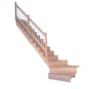 StarWood Schody Lindos Pro bukové ľavé 80cm uzavreté drev. nerez.biele zábradlie StarWood Schody Lindos Pro bukové ľavé 80cm uzavreté drev. nerez.biele zábradlie