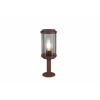 Trio TANARO nízka | Retro stojaca vonkajšia lampa v tvare lampáša IP44 Farba: Hrdza Trio TANARO nízka | Retro stojaca vonkajšia lampa v tvare lampáša IP44 Farba: Hrdza