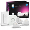 PHILIPS HUE Štartovacia súprava s mostíkom, 3x žiarovka GU10, stmievač PHILIPS HUE Štartovacia súprava s mostíkom, 3x žiarovka GU10, stmievač