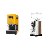 Gaggia Classic E24, yellow + Eureka Mignon Specialita, WD white, walnut Gaggia Classic E24, yellow + Eureka Mignon Specialita, WD white, walnut