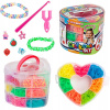 Sada gumičiek na náramky Toi-toys 2700 kusov v krabičke v tvare srdca Sada gumičiek na náramky Toi-toys 2700 kusov v krabičke v tvare srdca