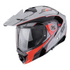 SCORPION prilba na motocykel ADX-2 KAMPS, sivá/červená veľ. L SCORPION prilba na motocykel ADX-2 KAMPS, sivá/červená veľ. L