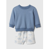 GAP Baby Set Sweatshirt & Shorts - Boys modrá 0-3M GAP 1200132498600 GAP Baby Set Sweatshirt & Shorts - Boys modrá 0-3M GAP 1200132498600