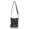 Zellia 23012 női, fekete csillámos oldaltáska 26 x 18 x 5,5 cm Zellia 23012 női, fekete csillámos oldaltáska 26 x 18 x 5,5 cm
