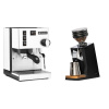 Rancilio Silvia BC, white + Eureka Mignon Zero 65 Speedy, CR black Rancilio Silvia BC, white + Eureka Mignon Zero 65 Speedy, CR black