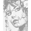 ZUTY Bodkovanie - POP-ART PORTRÉT ŽENY S KVETMI Rámovanie: vypnuté plátno na rám, Rozmer: 40x50 cm ZUTY Bodkovanie - POP-ART PORTRÉT ŽENY S KVETMI Rámovanie: vypnuté plátno na rám, Rozmer: 40x50 cm