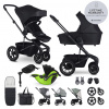 EASYWALKER Kočík kombinovaný Harvey⁵ Midnight Black XXL AIR + KIDDY Evoluna i-size 2 + základňa EASYWALKER Kočík kombinovaný Harvey⁵ Midnight Black XXL AIR + KIDDY Evoluna i-size 2 + základňa