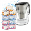 Filtračná kanvica na vodu Aquaphor Onyx 4,2L + 9 náhradných filtrov (3x Mg + 3x H + 3x), čierna Filtračná kanvica na vodu Aquaphor Onyx 4,2L + 9 náhradných filtrov (3x Mg + 3x H + 3x), čierna