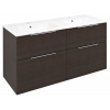 Sapho CIRASA umývadlová skrinka s dvojitým umývadlom 121x66x46cm, rustikálna borovica CR121-1616-21 Sapho CIRASA umývadlová skrinka s dvojitým umývadlom 121x66x46cm, rustikálna borovica CR121-1616-21