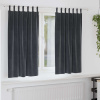 zahrada-XL Zatemňovacie závesy 2 pcs Tmavo šedá 140 x 175 cm Zamat 4107234 zahrada-XL Zatemňovacie závesy 2 pcs Tmavo šedá 140 x 175 cm Zamat 4107234