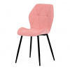 Autronic Židle jídelní, růžová látka, černé kovové nohy CT-285 PINK2 Autronic Židle jídelní, růžová látka, černé kovové nohy CT-285 PINK2