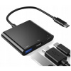 Adaptér 4Apple.pl 3v1 USB-C HDMI 4K, vesmírne sivý Adaptér 4Apple.pl 3v1 USB-C HDMI 4K, vesmírne sivý