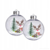 Vianočná Guľa na stromček sob, 10 cm, 2 ks Vianočná Guľa na stromček sob, 10 cm, 2 ks