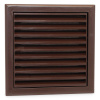 Vents Štvorcová plastová mriežka so sieťkou 154x154mm hnedá MV 100S BROWN Vents Štvorcová plastová mriežka so sieťkou 154x154mm hnedá MV 100S BROWN