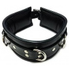 ROUGE Leather 3 D-Ring Padded Collar Black ROUGE Leather 3 D-Ring Padded Collar Black