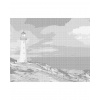 ZUTY Bodkovanie - BIELY MAJÁK PRI MORI Rámovanie: vypnuté plátno na rám, Rozmer: 40x50 cm ZUTY Bodkovanie - BIELY MAJÁK PRI MORI Rámovanie: vypnuté plátno na rám, Rozmer: 40x50 cm