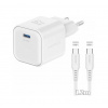Swissten sieťový adaptér gan 1x usb-c 35w power delivery biely + dátový kábel usb-c/usb-c 1,2 m - biely 14537254 Swissten sieťový adaptér gan 1x usb-c 35w power delivery biely + dátový kábel usb-c/usb-c 1,2 m - biely 14537254