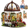 DREVENÝ DOMČEK SKLENÍK FLOWER HOUSE PUZZLE MINIATÚRA S OSVETLENÍM LED DREVENÝ DOMČEK SKLENÍK FLOWER HOUSE PUZZLE MINIATÚRA S OSVETLENÍM LED